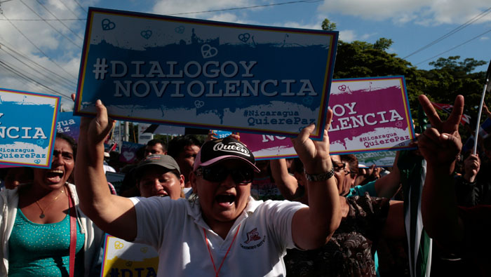 En varias ocasiones gran cantidad de nicaragüenses ha repudiado la violencia en manifestaciones callejeras.