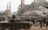La portavoz de la Cancillería rusa, María Zajárova, informó que las fuerzas gubernamentales sirias pudieron tomar el control de la ciudad siria de Deraa