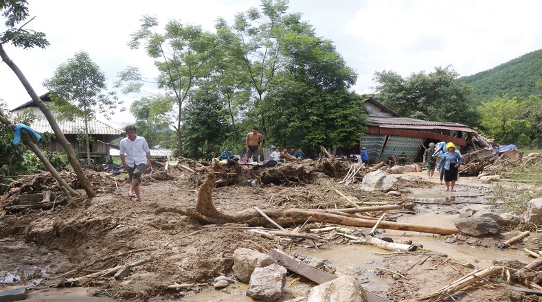 El ciclón ha causado grandes estragos en Vietnam y apenas tocó tierra el pasado vienes 20 de julio. 