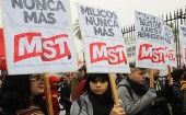 "Quieren construir un enemigo interno": Marchan contra militarización argentina