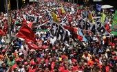 Tras el intento de magnicidio, las venezolanos marcharon a favor del presidente Maduro