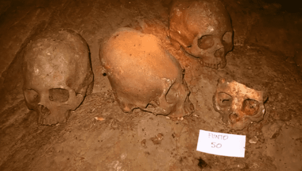According to archaeologists at a Mexico City news conference, three sets of human remains were unearthed at the Puyil cave located in the Tacotalpa municipality