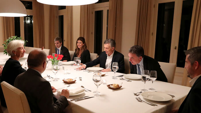 Mauricio Macri sostuvo varias reuniones con la directora del FMI para acordar el préstamo.