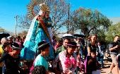La santa imagen visitará las comunidades de Cota, Tacata, Santísima Trinidad, entre otros lugares.
