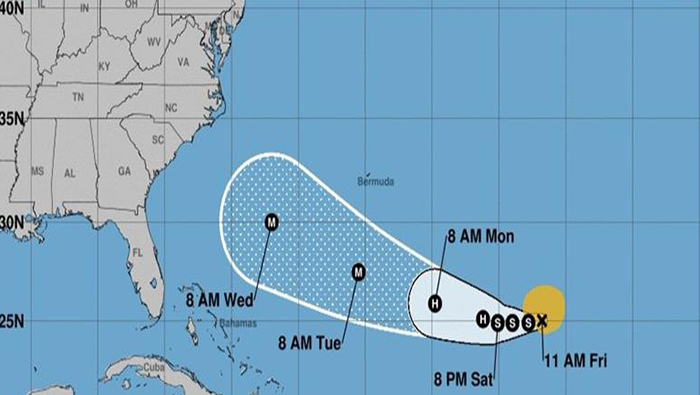 El Centro Nacional de Huracanes de EE.UU. (NHC ór su sigla en inglés) reportó que la tormenta tropical Florence podría convertirse en huracán en las próximas horas.