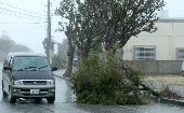 Casi 500.000 hogares en las islas de Kyushu y Okinawa quedaron sin electricidad producto de la fuertes lluvias.