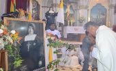 Un sacerdote ofició una misa de acción de gracias en la ciudad de Oruro por la canonización de la madre.
