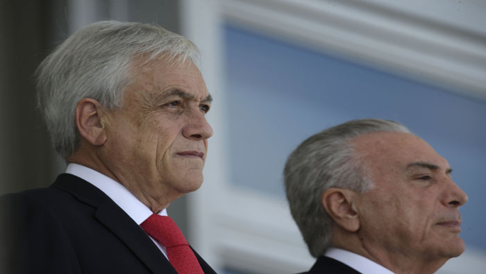 Ambos mandatarios estuvieron en abril pasado en el Palacio Presidencial de Planalto en Brasilia.