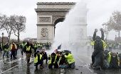 Los chalecos amarillos se movilizan en contra del Gobierno de Emmanuel Macron.