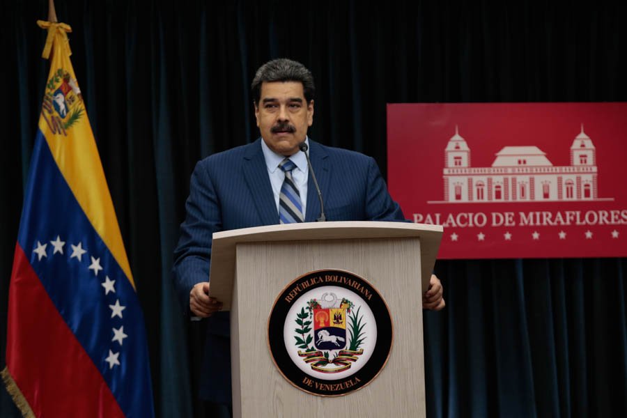 El mandatario ofrece rueda de prensa desde el Palacio de Miraflores, Caracas, ante medios nacionales e internacionales.