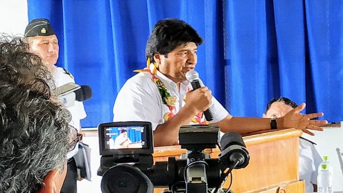 Evo Morales asevera que Pompeo persiste en su afán intervencionista en contra de Venezuela.