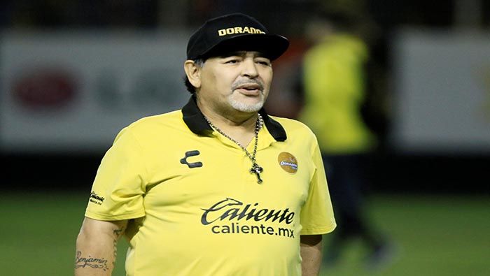 Maradona se prepara para dirigir su segundo campeonato en el fútbol mexicano.