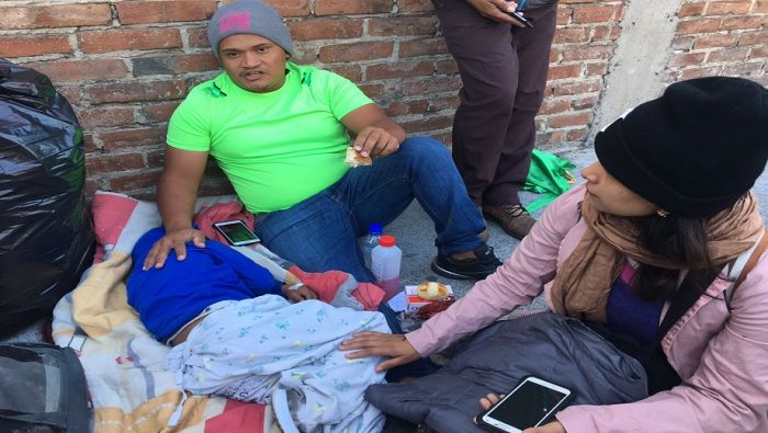 Los migrantes hondureños esperan llegar a la frontera con México en las próximas 36 horas.