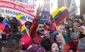"Ustedes son la fuerza que nos mantiene de pie y nos protege ante los ataques arteros" dijo el presidente de Venezuela, Nicolás Maduro. 