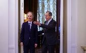"Confiamos en la continuidad (de la cooperación) y en su experiencia en organizaciones internacionales para avanzar hacia una solución política en Siria", dijo el ministro de Asuntos Exteriores de Rusia, Sergei Lavrov.