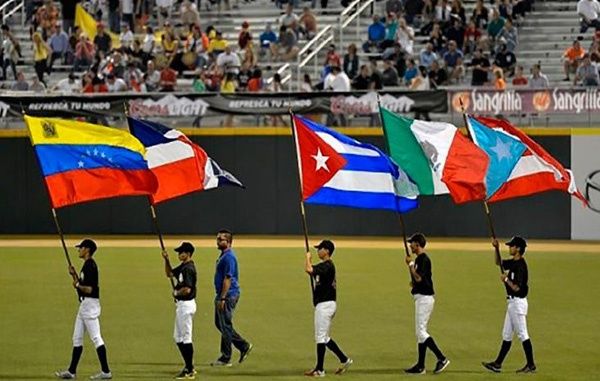 Los equipos competidores representan a sus respectivos países en el histórico torneo de la Serie del Caribe: Venezuela, República Dominicana, Cuba, México y Puerto Rico.