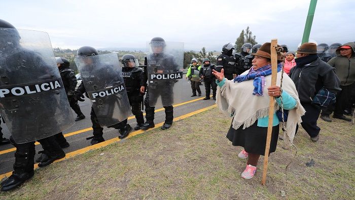 Este martes la vía Panamericana Sur (E35) fue reabierta luego de intensas protestas que pedían la liberación de cuatro personas detenidas este lunes.