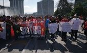 La STEG y la ANM realizaron constantes protestas para lograr un pacto colectivo a favor de los trabajadores públicos del país.