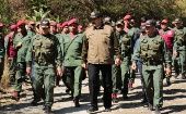 Un total de 2.000 efectivos de la FANB participaron este viernes en los ejercicios militares de cara a la celebración del 200° aniversario del Congreso de Angostura.