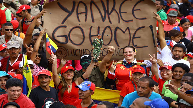 En paz y alegría, los manifestantes mostraron su apoyo al presidente Nicolás Maduro y rechazaron la injerencia extranjera en Venezuela.