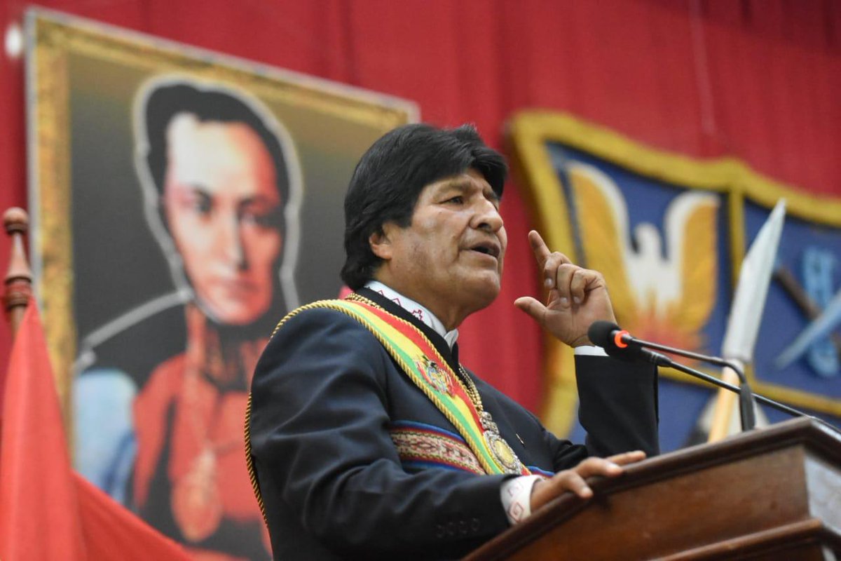 Morales cuestionó a aquellos mandatarios que optaron por apoyar la autoproclamación de Guaidó como “presidente encargado” de Venezuela.