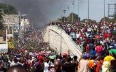 Los manifestantes haitianos exigen la renuncia de Jovenel Moise y lo acusan principalmente de malversación de fondos. 
