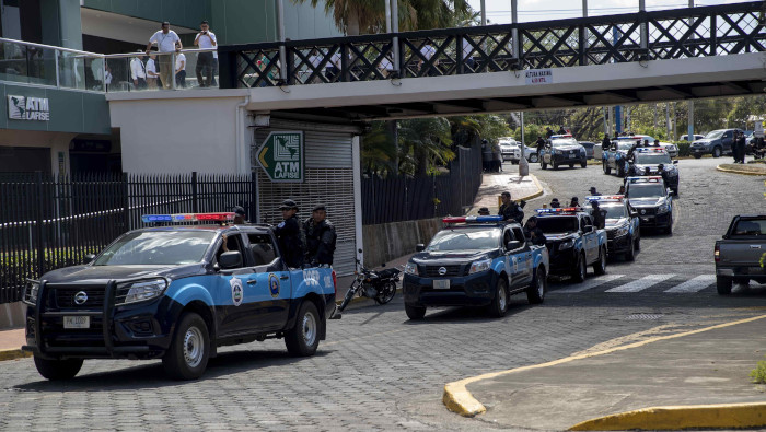 La Policía Nacional de Nicaragua liberó a 107 personas detenidas en una marcha no autorizada.