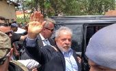 Lula cumple una condena en la Superintendencia de la Policía Federal de Curibita desde el 8 de abril de 2018.