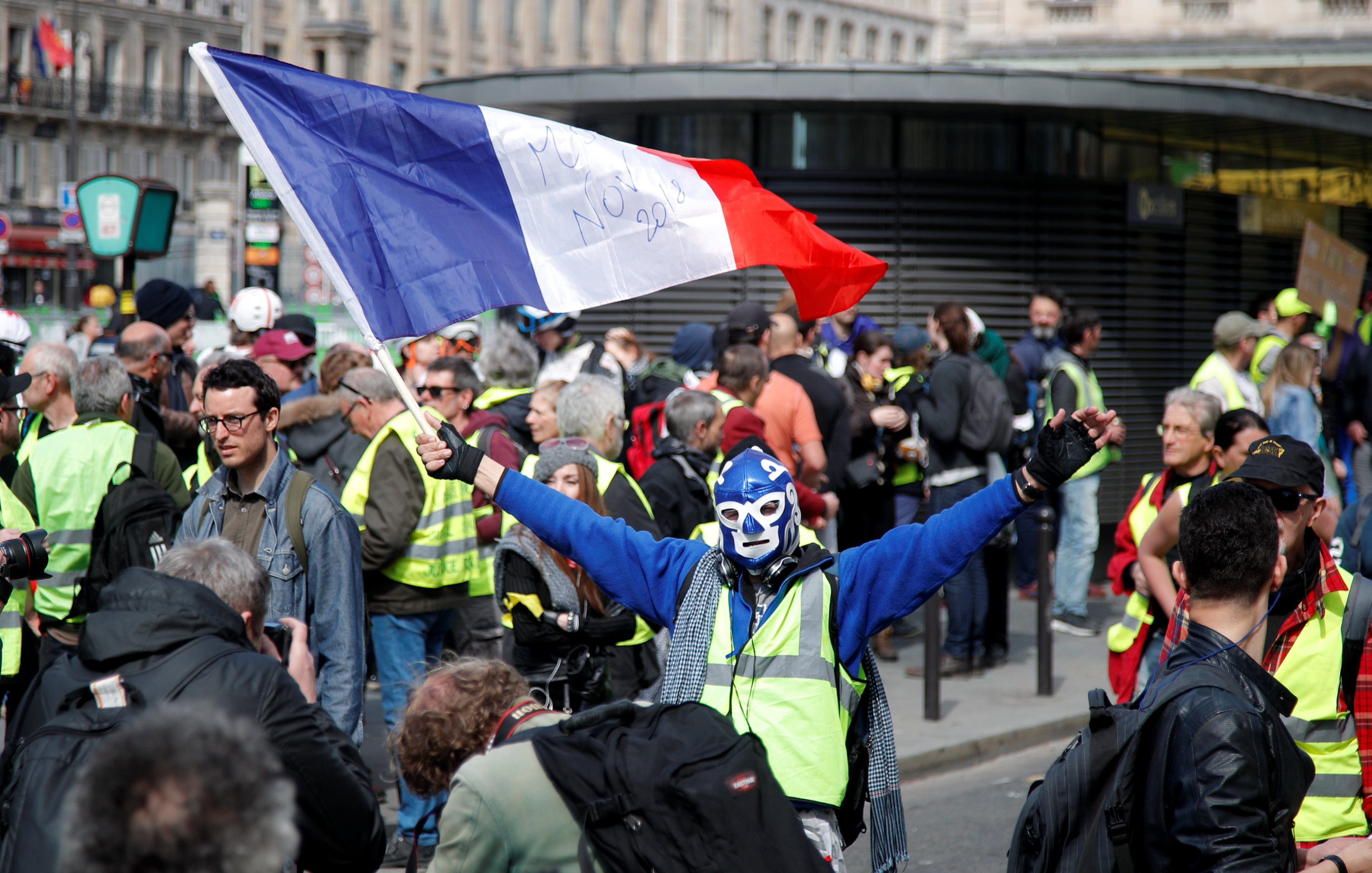 Hasta el momento, los chalecos amarillos han denunciado hechos de fuerte represión por parte de la policía de Francia en la marcha número 20 del movimiento. 