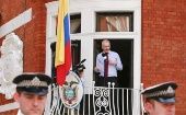 Julian Assange permanece refugiado en la embajada ecuatoriana en Londres desde 2012. 