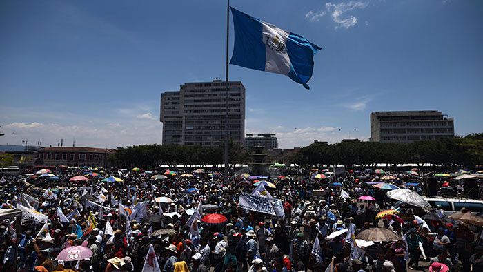 Los guatemaltecos se han movilizado para expresar su rechazo al presidente Jimmy Morales