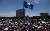 Los guatemaltecos se han movilizado para expresar su rechazo al presidente Jimmy Morales