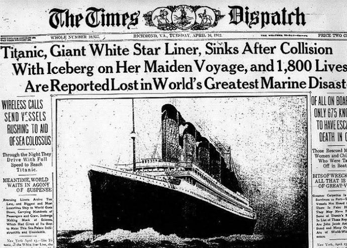 Se cumplen 107 años de uno de los mayores naufragios en la historia, el del Titanic.