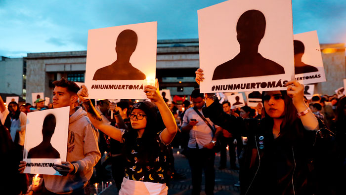 Al menos 170 líderes sociales fueron asesinados en Colombia en 2018.