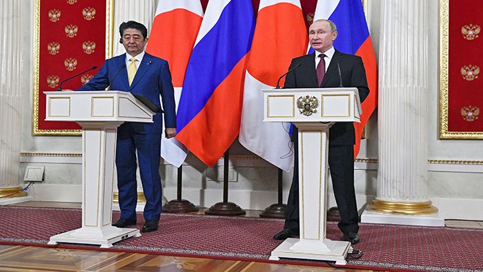 Vladimir Putin y Shinzo Abe se han reunido en 25 oportunidades.