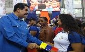 El presidente puso a disposición de los atletas la flota de la aerolínea venezolana Conviasa y la flota de aviones presidenciales.