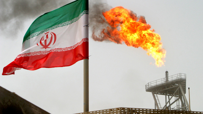 Campo petrolífero iraní en el Golfo Pérsico.
