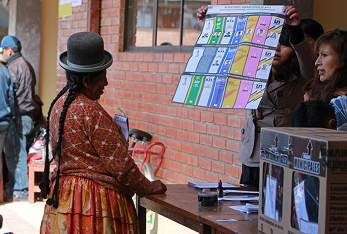 El sistema electoral boliviano es ponderado por organizaciones internacionales por su transparencia.