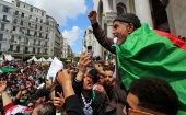 Desde el 22 de febrero, las protestas sacuden Argelia en rechazo a la celebración de los comicios presidenciales. 