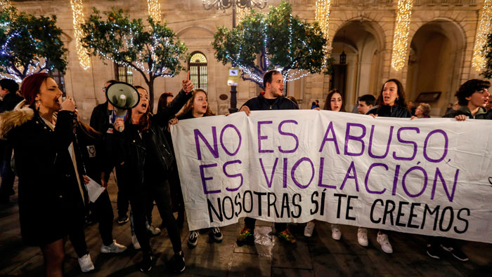 El caso de violación en Pamplona generó protestas en toda España.
