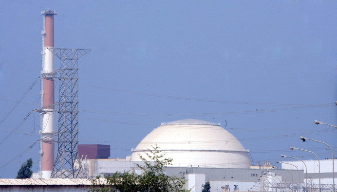 Vista general de la central nuclear de Bushehr, en el sur de Irán.