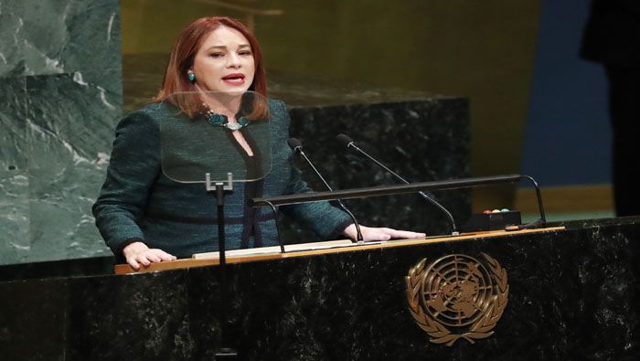 Espinosa transmitió el respaldo que ha dado la Asamblea General de la ONU durante años mediante una votación casi unánime para finalizar el bloqueo de EE.UU.