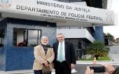 Alberto Fernández y Celso Amorin visitaron al exmandatario brasileño en la prisión de Curitiba. 