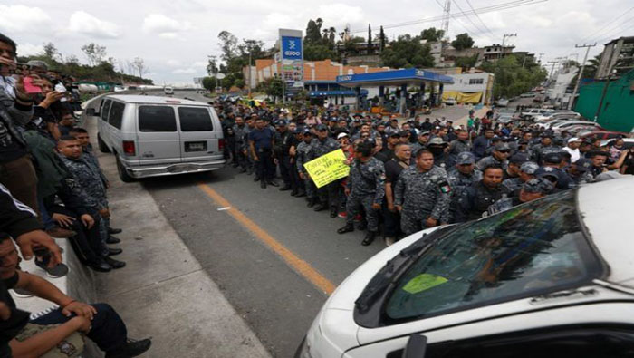 El miércoles los efectivos trancaron los accesos a la Ciudad de México.