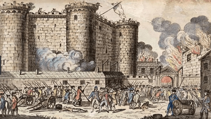 La Toma de la Bastilla se llevó a cabo el 14 de julio de 1789.