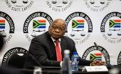 Zuma denunció que fue vilipendiado por sus enemigos políticos dentro y fuera de Sudáfrica. 