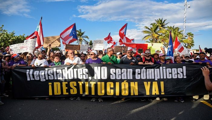Desde la divulgación de los reveladores mensajes, la población de Puerto Rico se mantiene en las calles exigiendo la renuncia de Roselló.