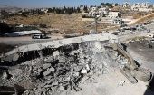 Una nueva operación de Israel demuele viviendas en la zona palestina de Jerusalén, violando el derecho de la población.