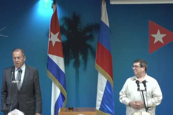 El ministro de Relaciones Exteriores ruso, Serguéi Lavrov, inició su visita oficial a La Habana.