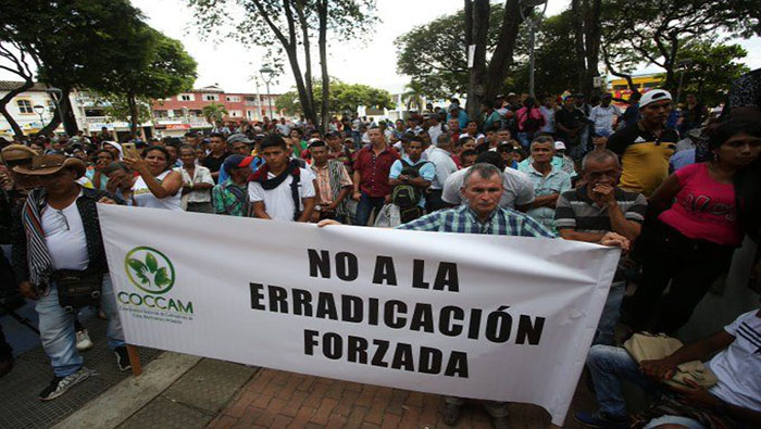 Durante la marcha, exigieron al Gobierno impulsar iniciativas de economía diversificada que potencie el campo colombiano.